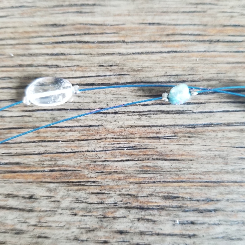 Cobalt Blue sea glass necklace - Picture 5 of 8